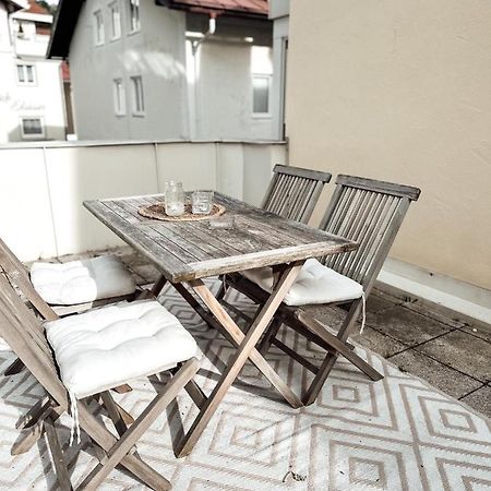 Zentrale Wohnung + Dachterrasse Sonthofen Dış mekan fotoğraf