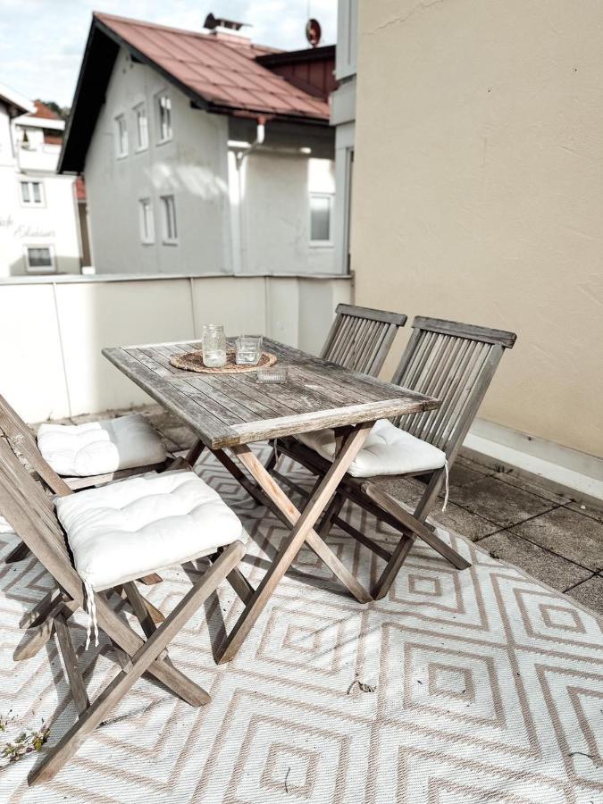 Zentrale Wohnung + Dachterrasse Sonthofen Dış mekan fotoğraf